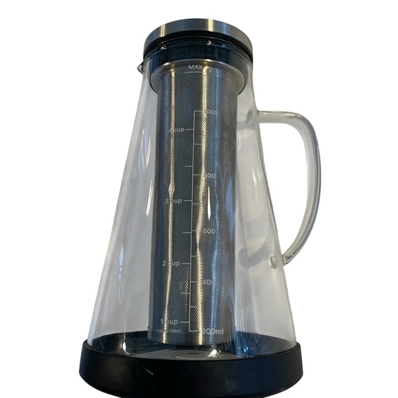 Ovalware Other - RJ3 Ovalware Airtight Cold Brew Iced Coffee Maker 1.0L + Ice Tea Pot Glass 4 Cup